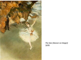 Camille Pissaro1830 –1903Big Proponet of Plein Air paintingMentor to CezanneOnly Painter to show in ALL Impressionist exhibitions (8 in total)