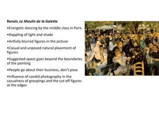 Renoir, Le Moulin de la GaletteEnergetic dancing by the middle class in Paris