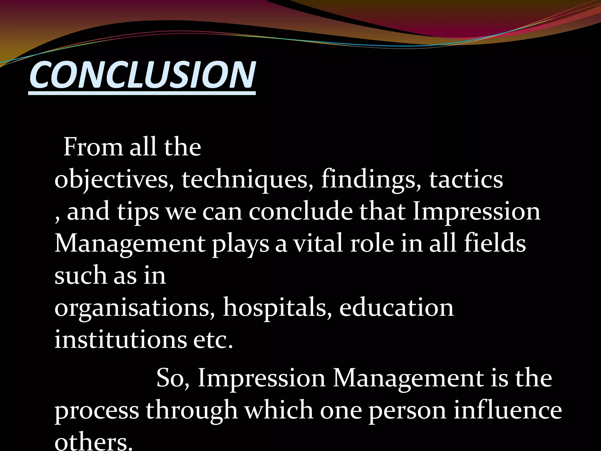 Impression Management