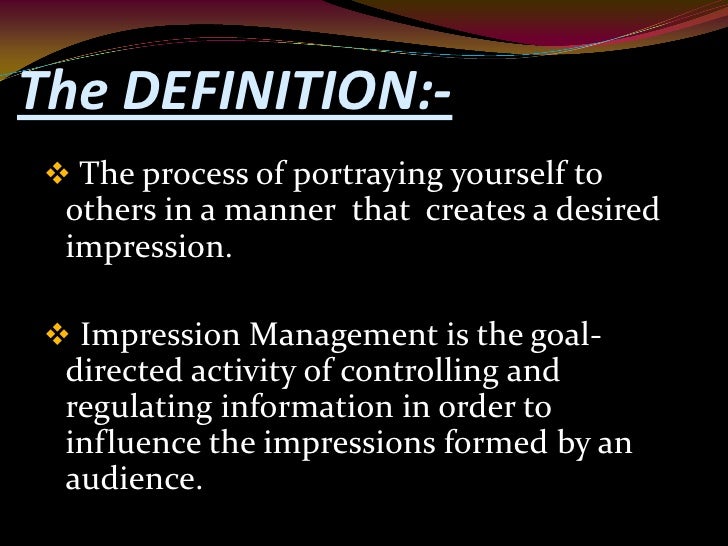 Impression Management