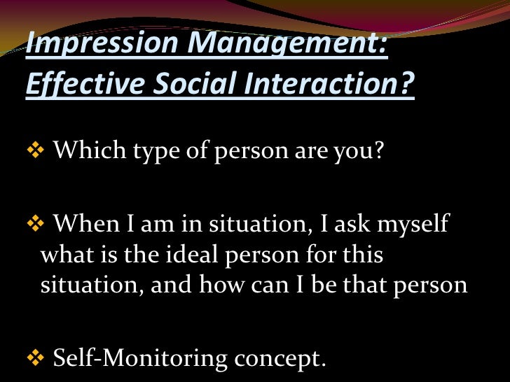 Impression Management