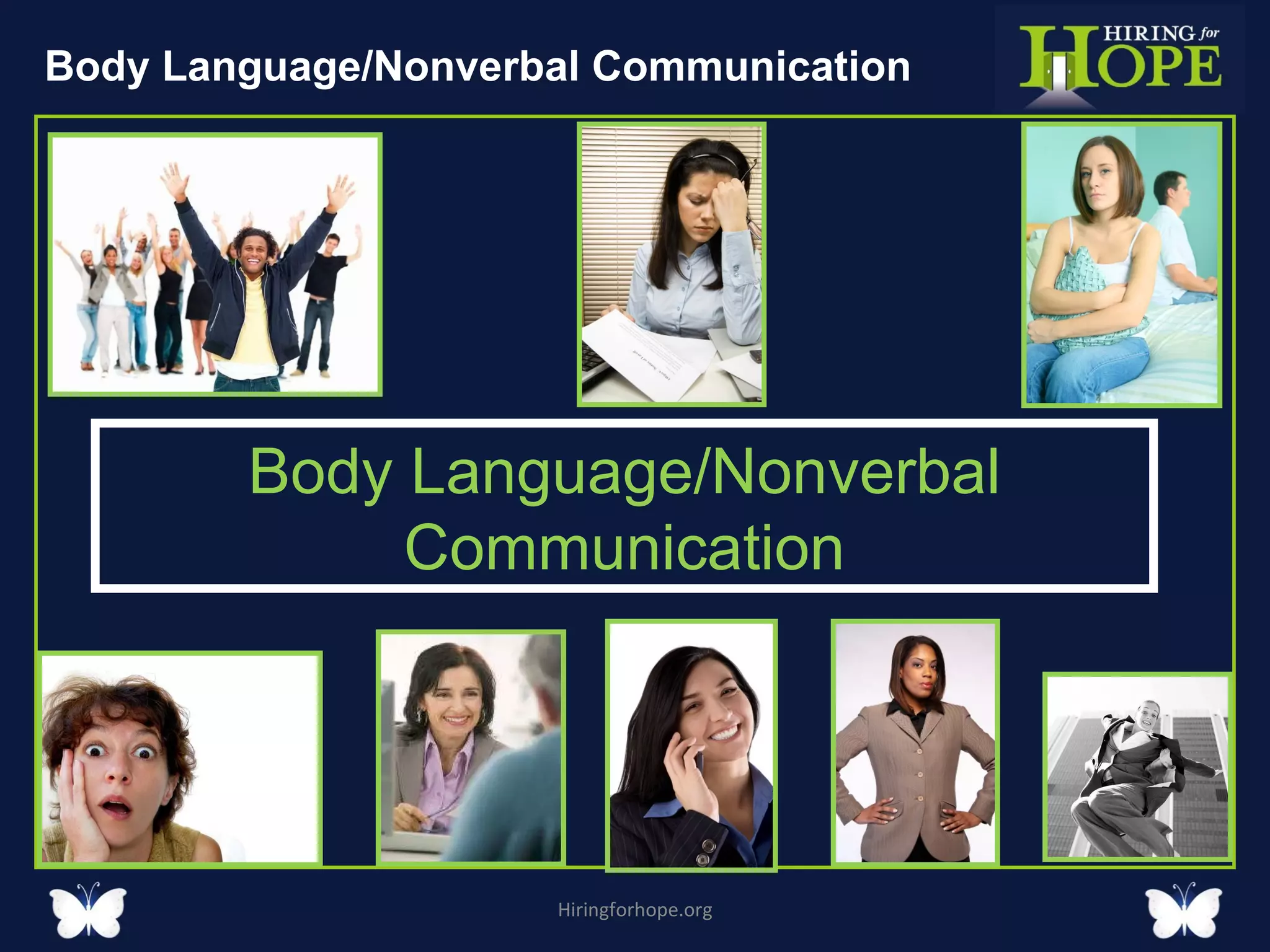 Hiringforhope.org Body Language/Nonverbal Communication Body Language/Nonverbal Communication 