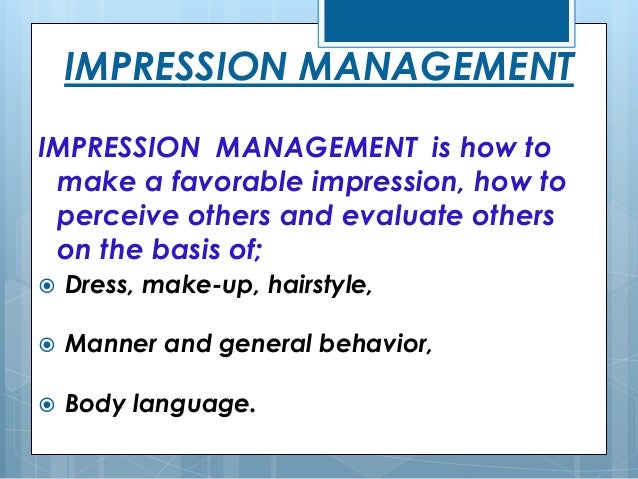 Impression Management