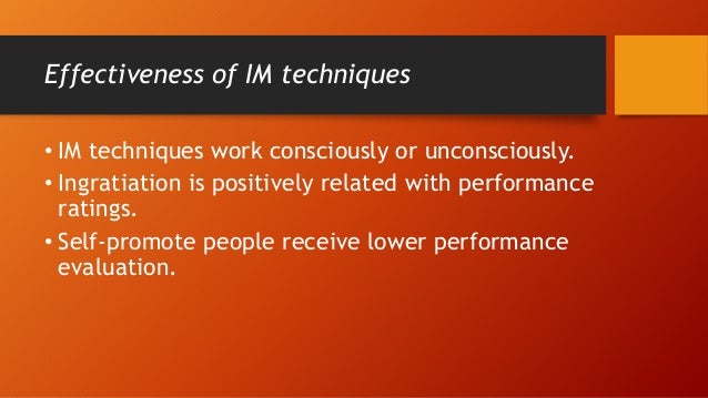 impression management techniques