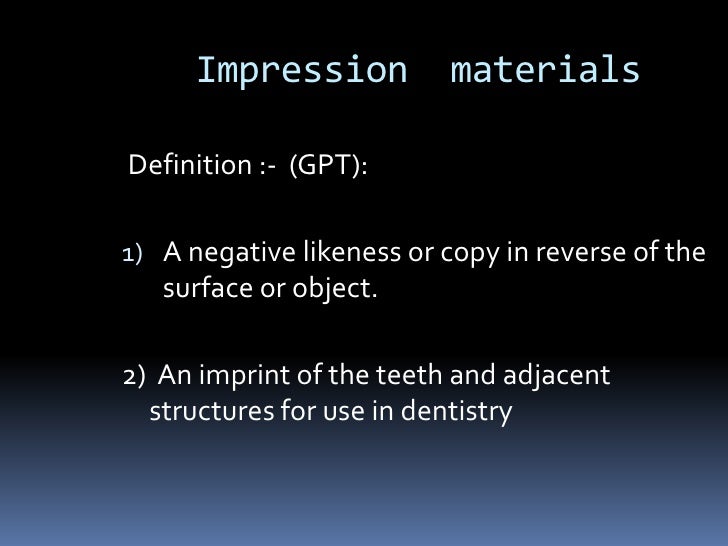 impressions definition impressions definition