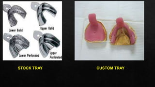Impression materials classification and techniques | PPTX