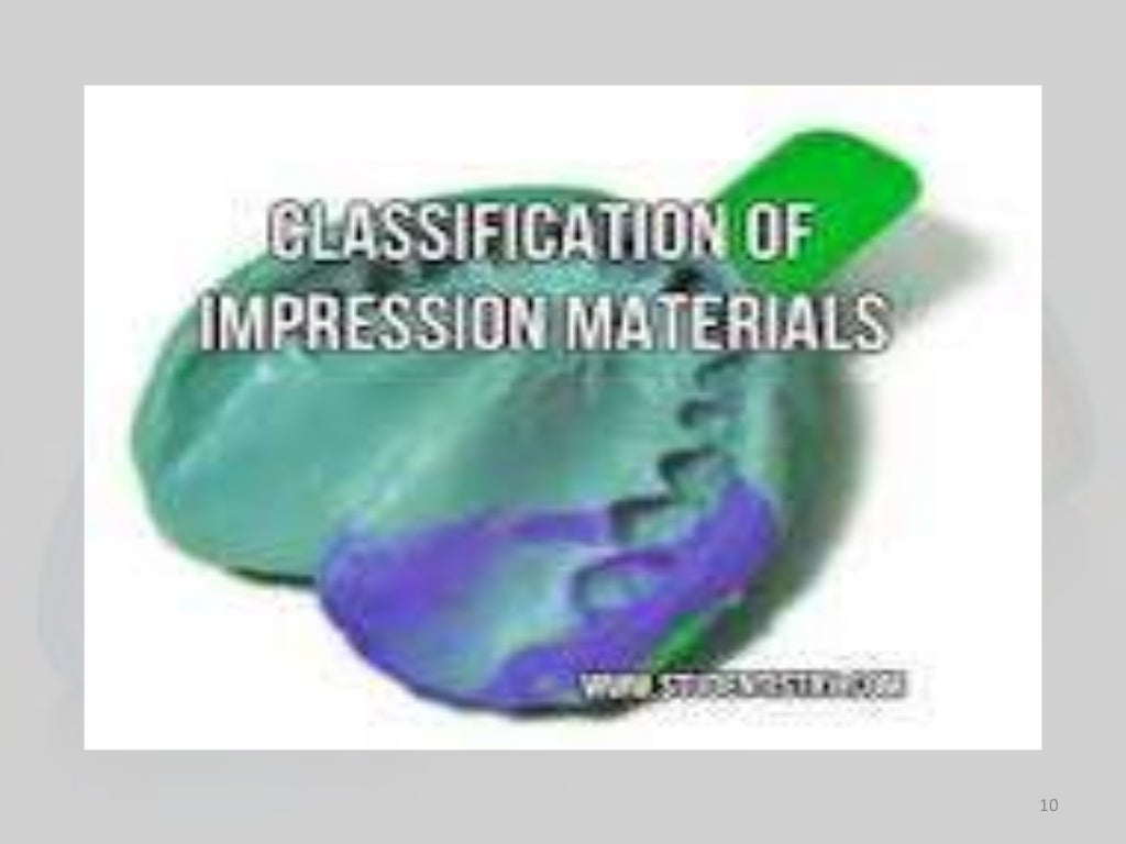 Impression materials