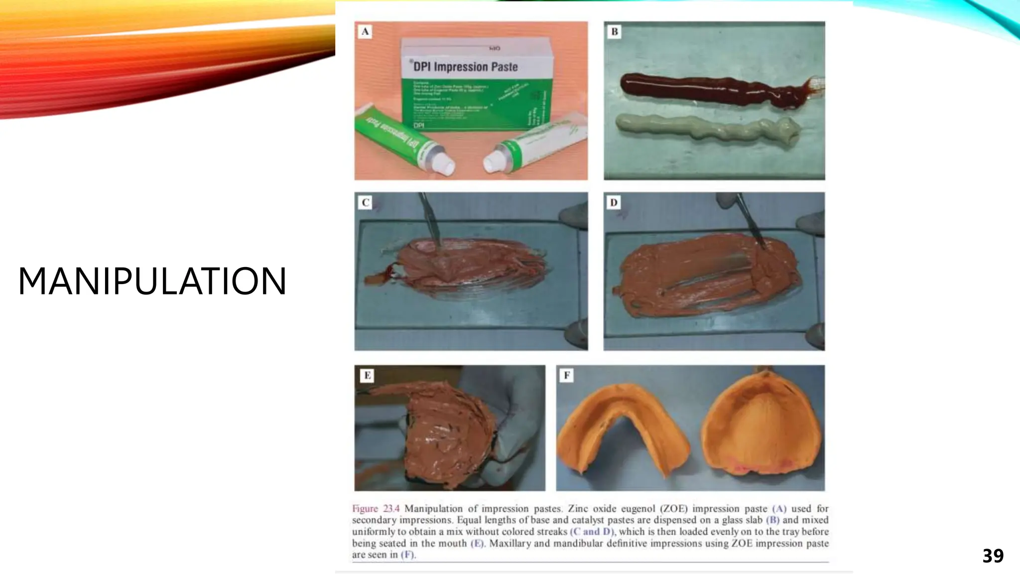 IMPRESSION MATERIALS USED IN PROSTHODONTICS PPT