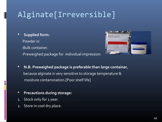 Impression materials 1 | PPT