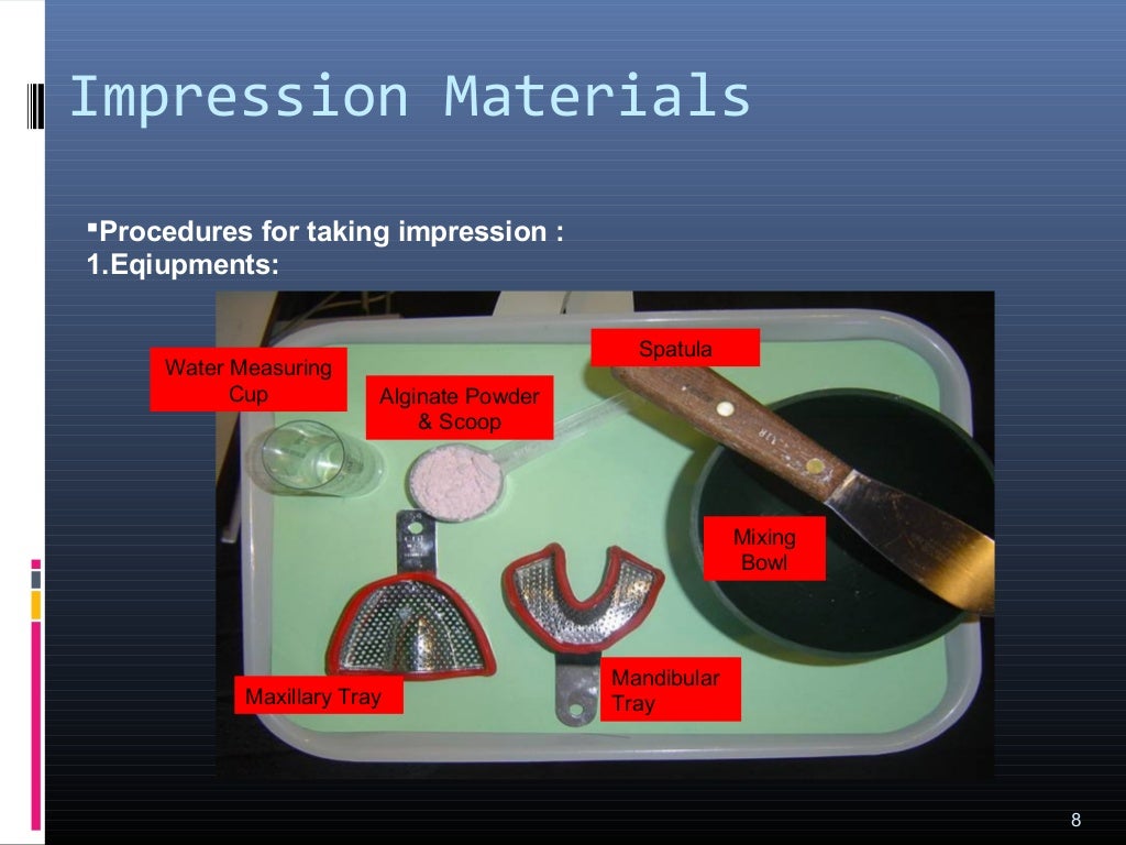 Impression materials 1