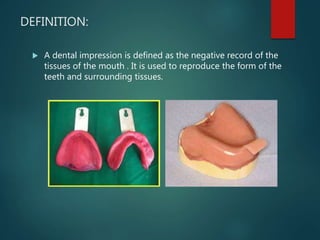 Impression materials for complete denture | PPT