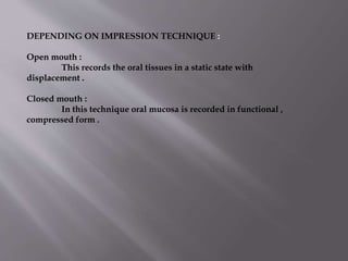 INTRODUCTION TO IMPRESSION MATERIALS | PPTX