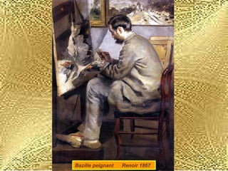 Bazille peignant  Renoir 1867 