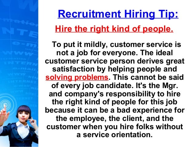 customer service orientation skills