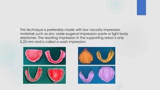Comprehensive Impression Techniques for Complete Denture Fabrication | PPTX