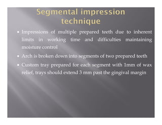 Impression techniques | PDF