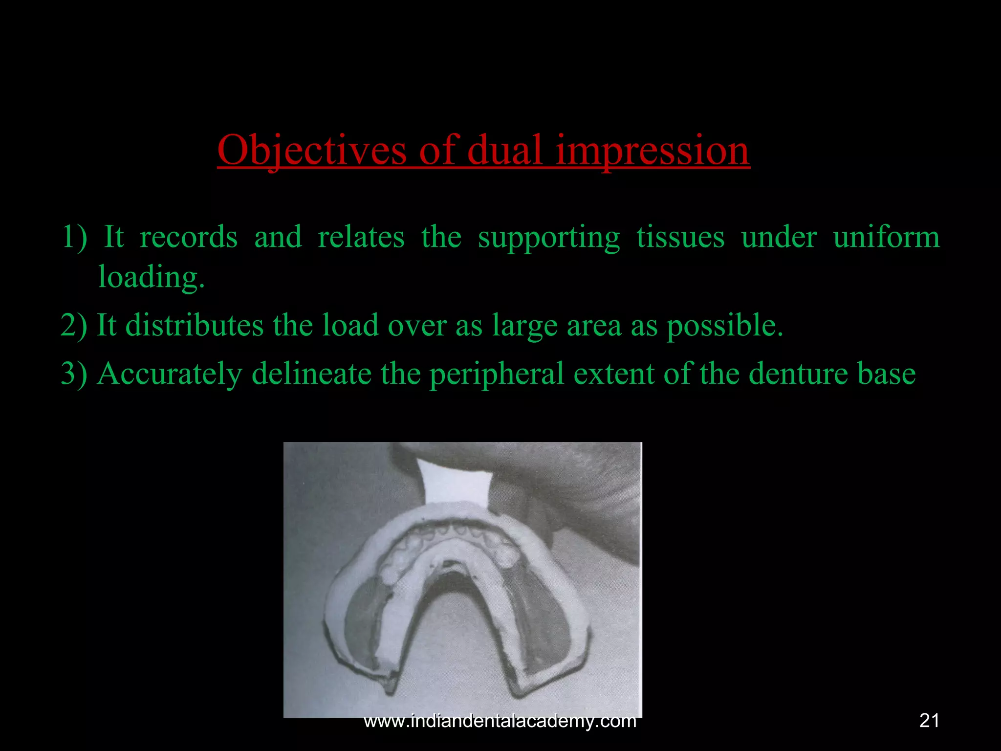 Impression techniques for rpd / dental crown & bridge courses