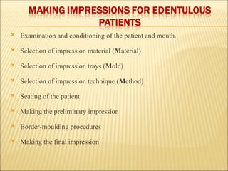 Impression techniques in complete dentures.ppt