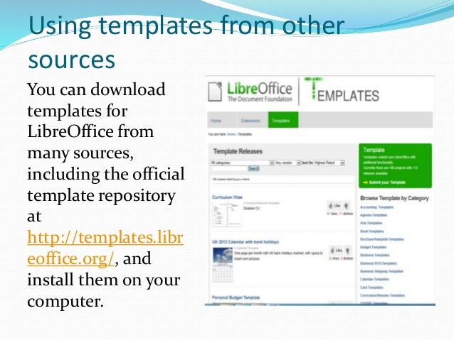 libre office impress lesson 1 libre office impress lesson 1, Presentation templates