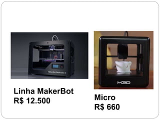 Linha MakerBot
R$ 12.500 Micro
R$ 660
 
