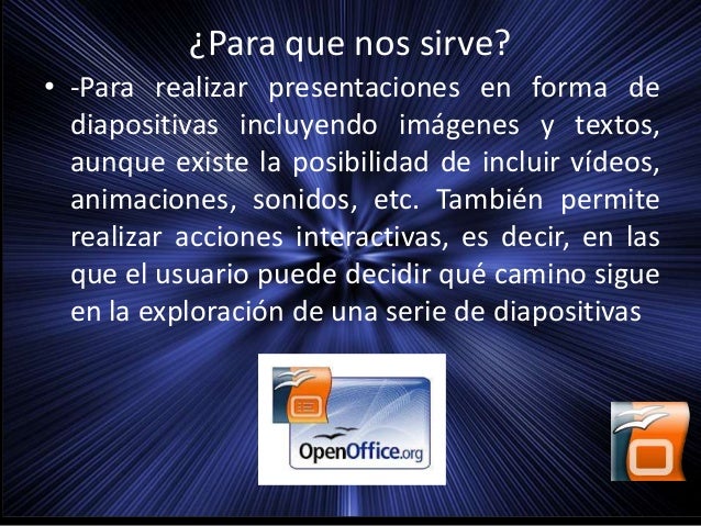 Impress Presentaciones Software Libre