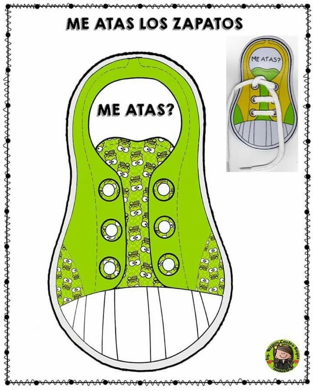 Imprimibles costura zapatos materiales educativos para maestras