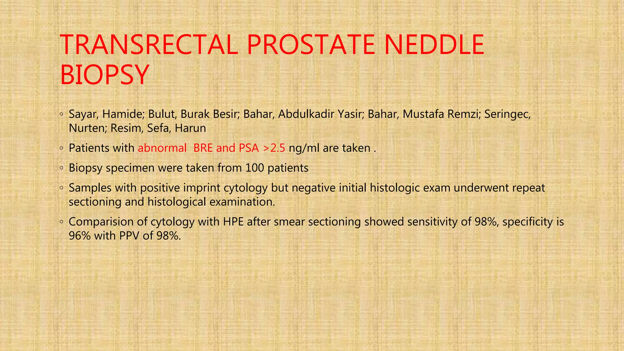 Imprint cytology | PPTX