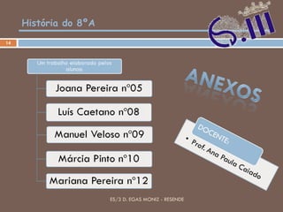 História do 8ºA ES/3 D. EGAS MONIZ - RESENDE 