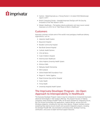 Imprivata Corporate Factsheet PDF