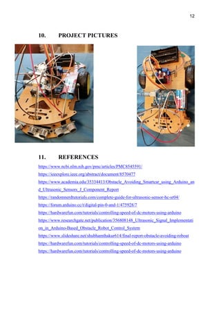 obstacle avoiding robot project | PDF