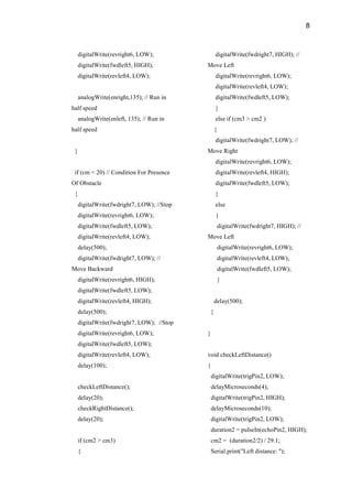 obstacle avoiding robot project | PDF