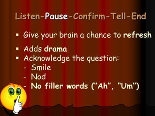 Impromptu Speaking Tactics - Is There A Formula?We can’t always anticipate a question’s content…