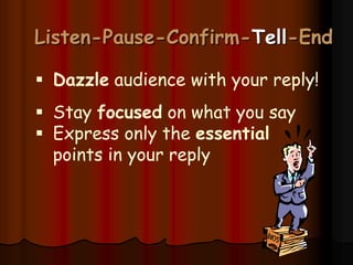 It is possible to become better prepared and confident to answerThere is A Formula !