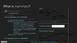 Impromptu speech | PPTX