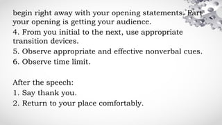 Impromptu speech.powerpoint presentation | PPTX
