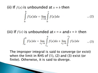 Improper integral | PPTX