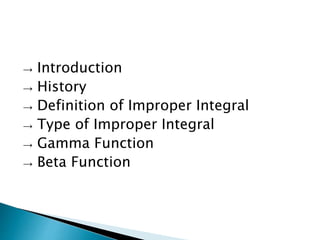 Improper integral | PPTX