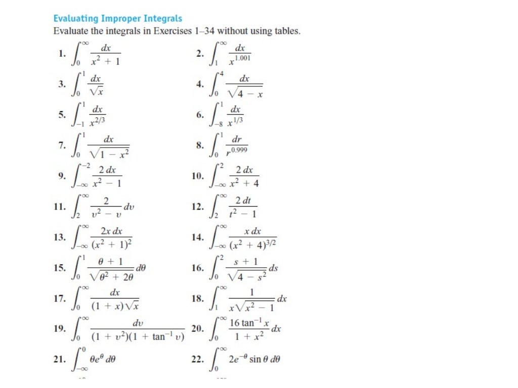 PPT of Improper Integrals IMPROPER INTEGRAL