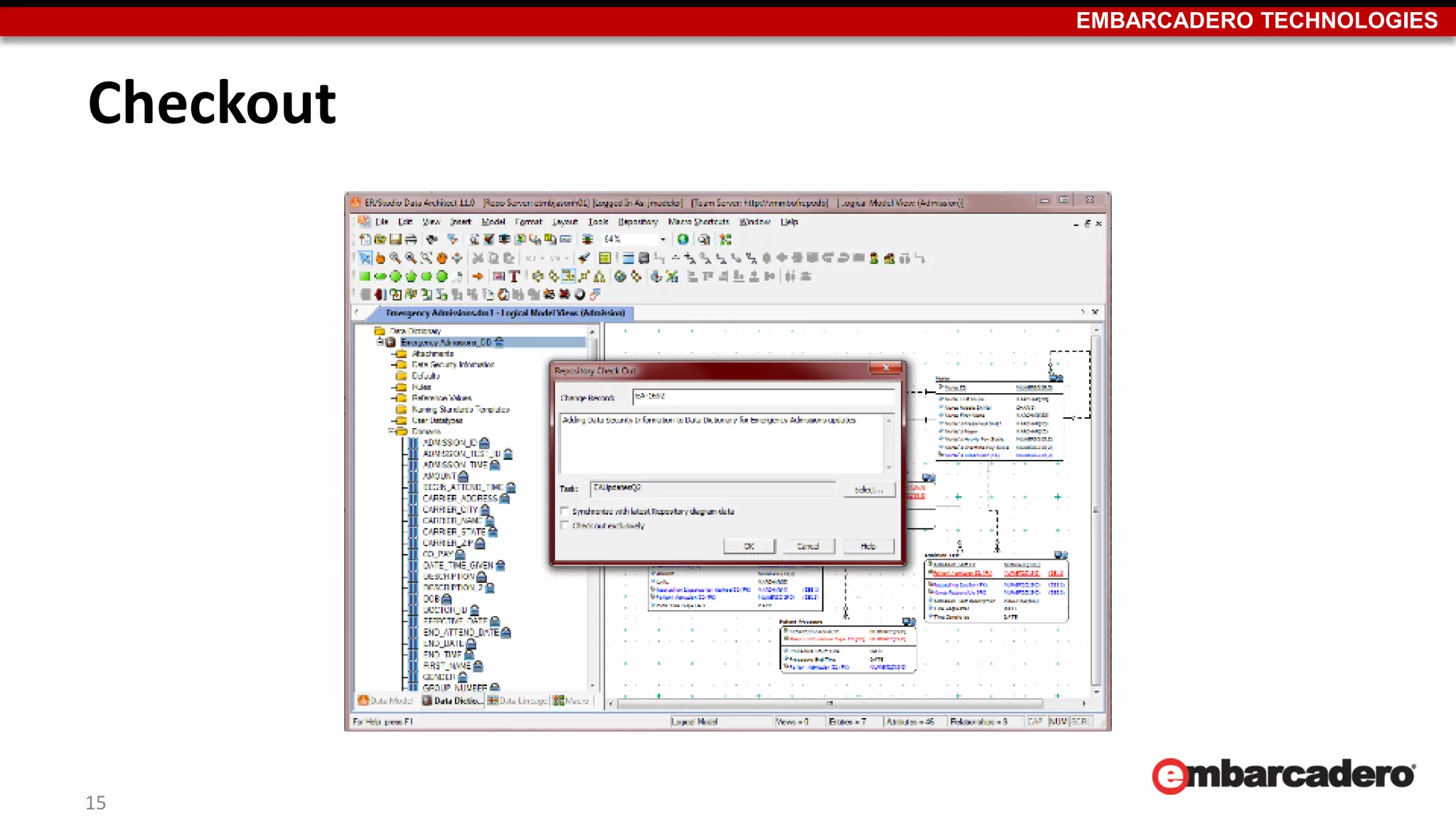 EMBARCADERO TECHNOLOGIES
Checkout
15
 