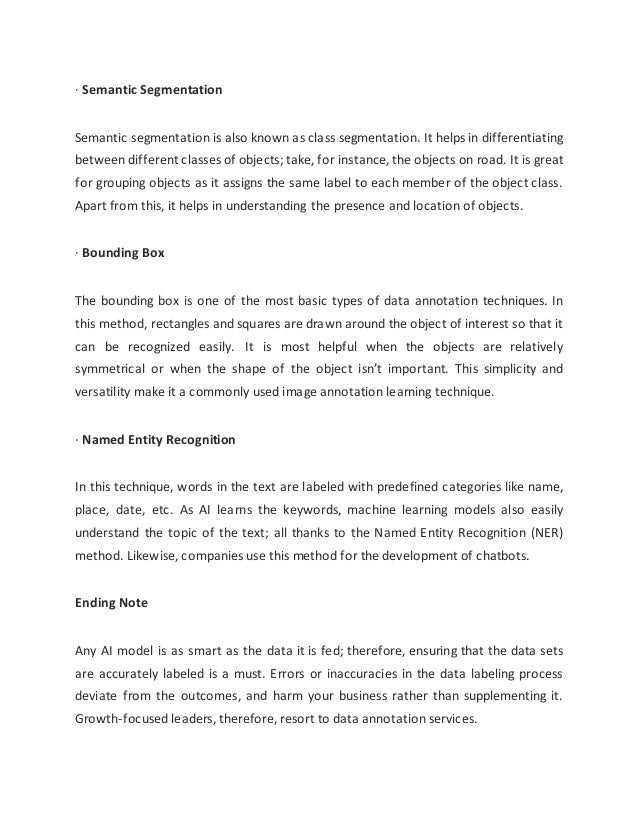 Improve AI/ML Model Outcomes With Data Annotation Services | DOCX