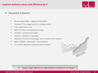 Improve business values and efficiency by IT | PPT