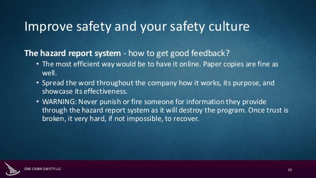 Improve Crew Performance And Safety Culture