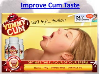What foods make your cum taste better