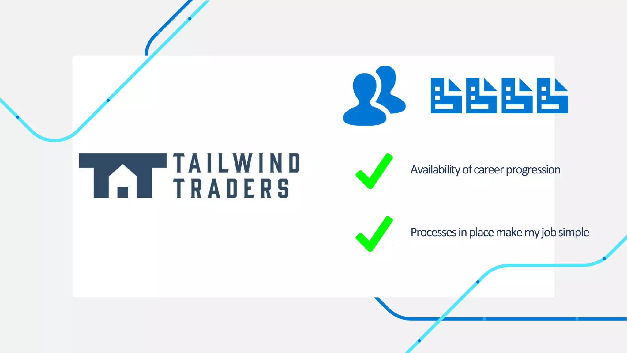 Availabilityofcareerprogression
Processesinplacemakemyjobsimple
 