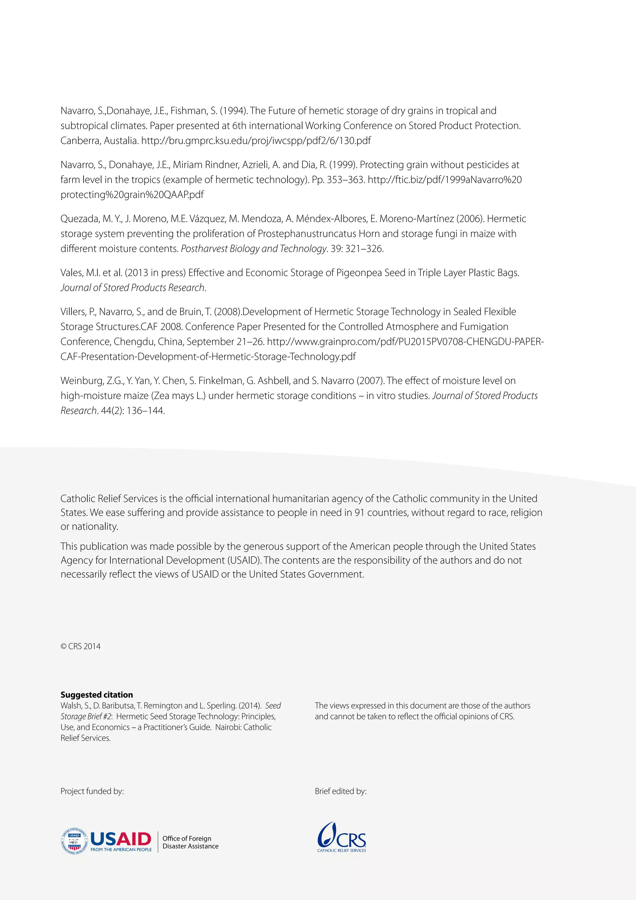 Improved seed-storage-brief-2 | PDF