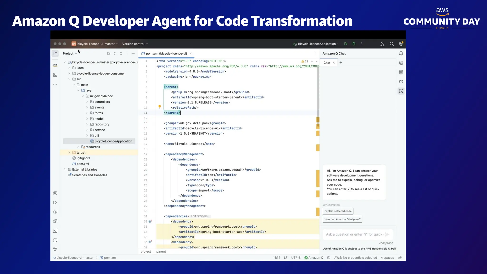 Amazon Q Developer Agent for Code Transformation
 