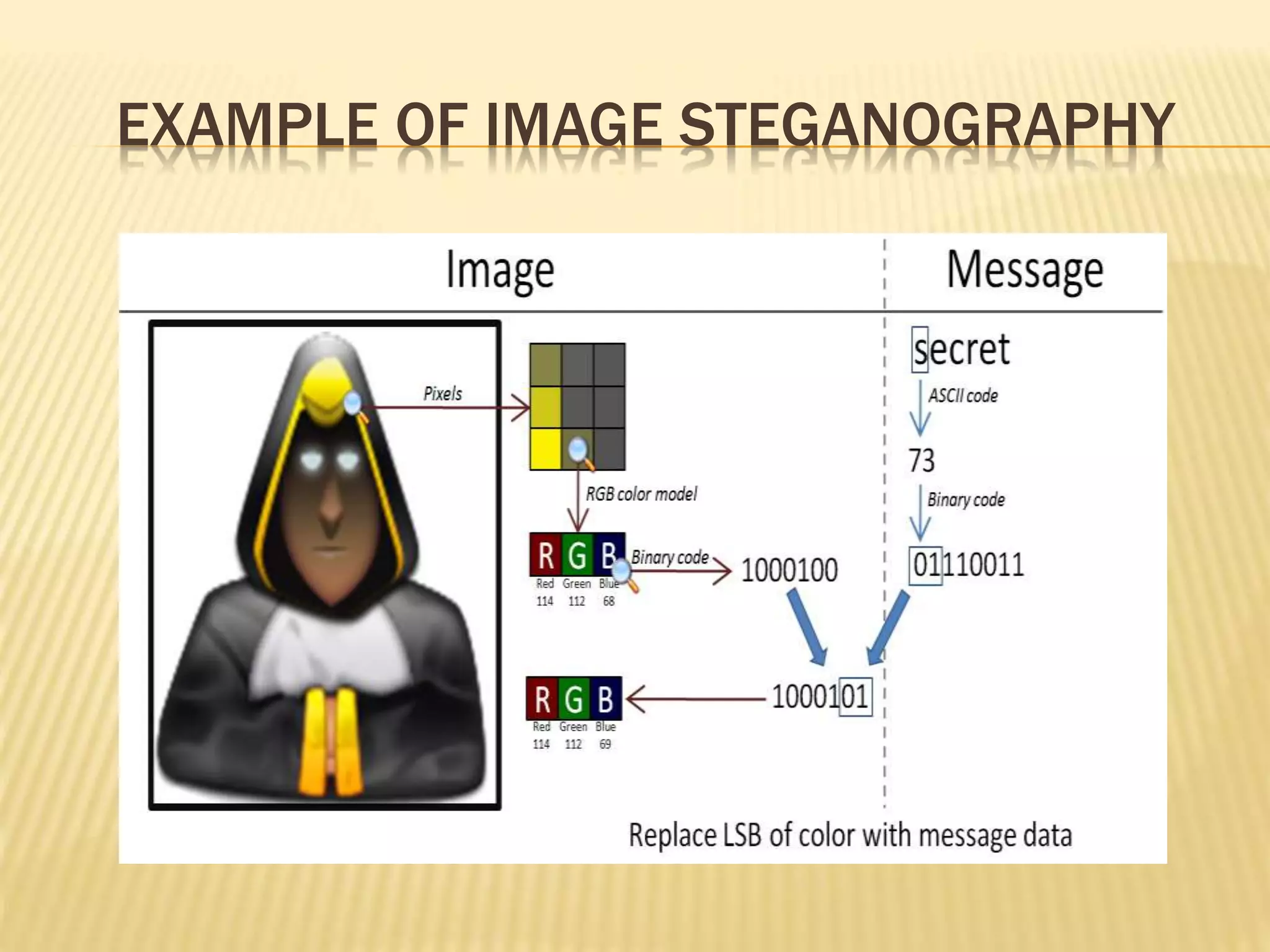EXAMPLE OF IMAGE STEGANOGRAPHY
 