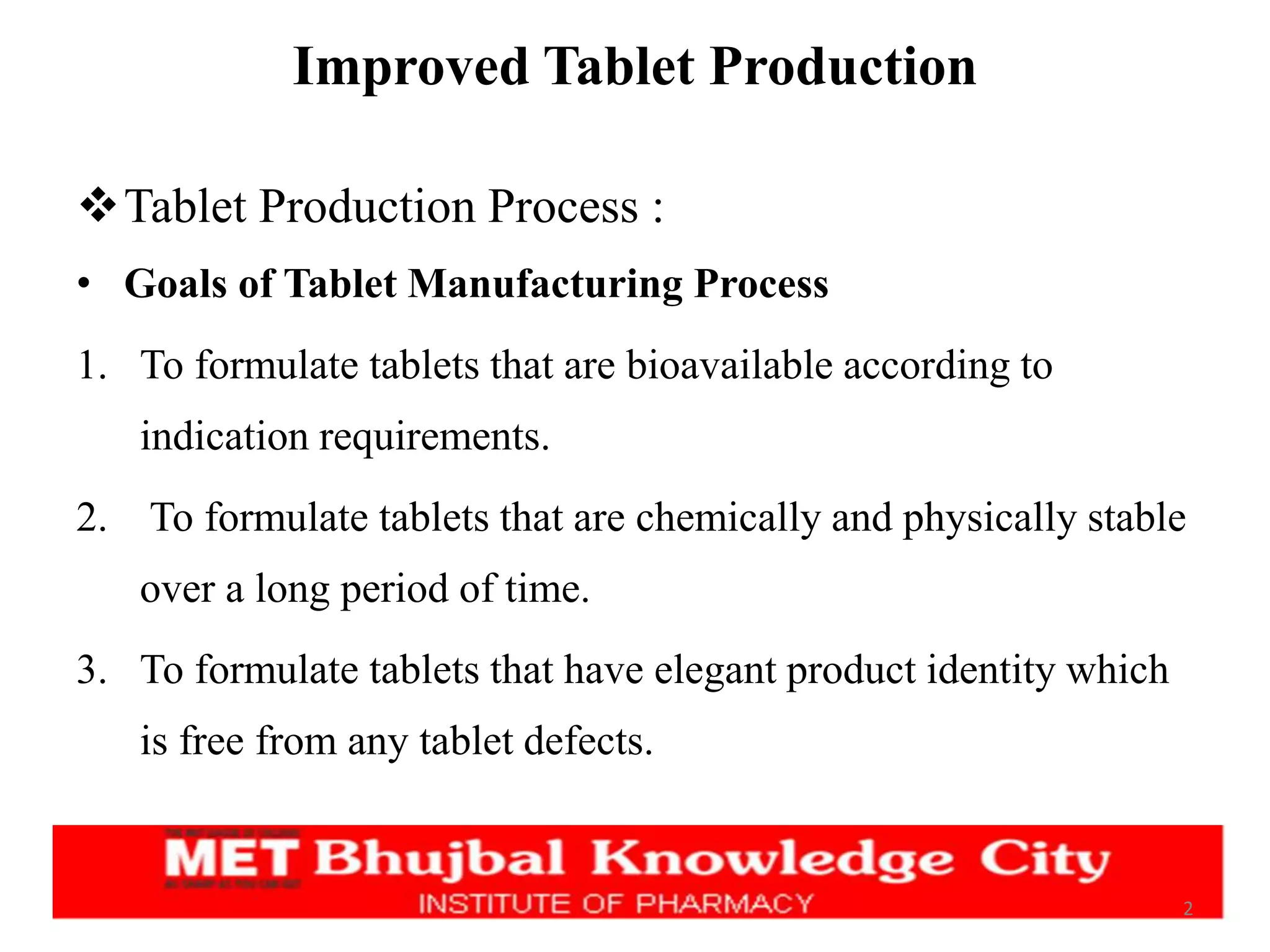 Improved Tablet Production.pptx