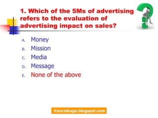 4.Which is not following Nonpersonal Communication Channels?MediaSales PromotionsEvents and ExperiencesPublic relationsPersonal sellingfrancishugo.blogspot.comhttp://zhaointote.blogspot.com/Original question: