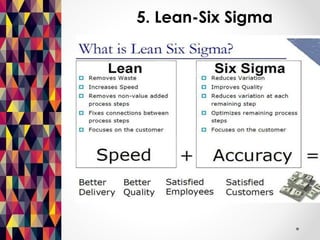 5. Lean-Six Sigma 
 